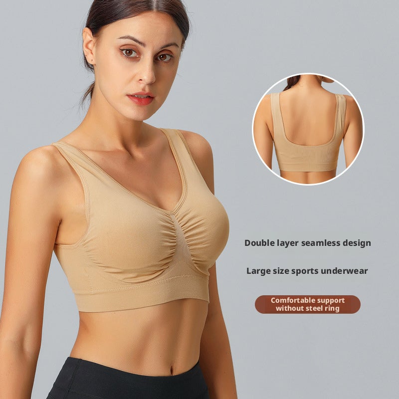 Women's Plus Size Seamless Sports Bra - Image 1