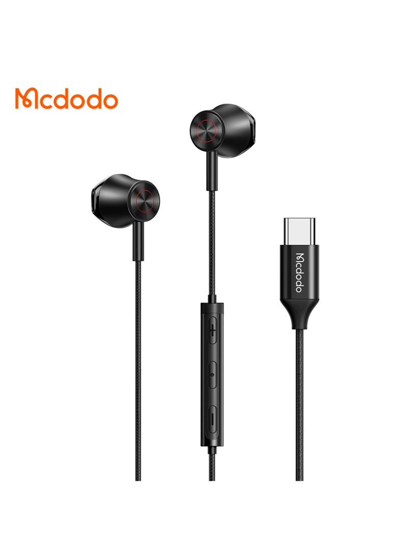 مكدودو Mcdodo سماعات أذن سلكية رقمية Type-C (مسطحة)، صوت عالي الدقة (Hi-Res Audio) - Image 1