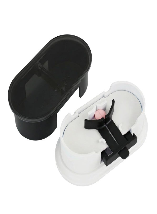 EQUADOSE Precision Pill Splitter with Centering Guide, Dual Stainless-Steel Blades for Small & Large Tablets, Accurate Halves & Quarters for Medication, Vitamins and Pet Pills, Black - Image 1