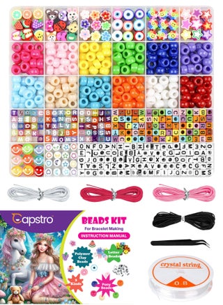 Mixed Beads Kit (Pony, Clay, Smile, Letter) Beads