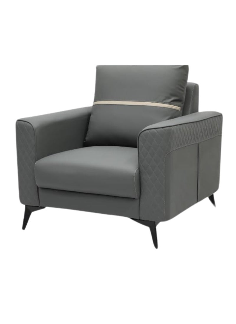 KARNAK - Karnak Luxury Sofa Set Modern Design Sectional Couch For Living Room Home Office, Hotel, Apartment 5 Seater Sofa Set GREY - Image 1