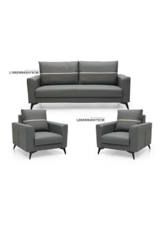 KARNAK Karnak Luxury Sofa Set Modern Design Sectional Couch For Living Room Home Office, Hotel, Apartment 5 Seater Sofa Set GREY  - Image 5