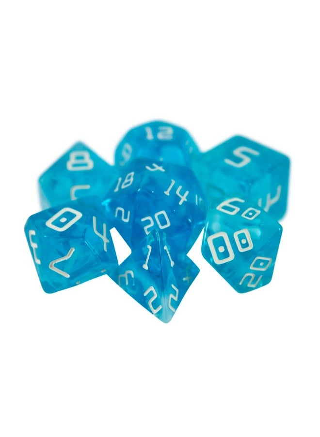 Paladin Roleplaying Starfarer Sci-Fi RPG Dice - 'Andromeda' - Blue with White Swirls - Image 2