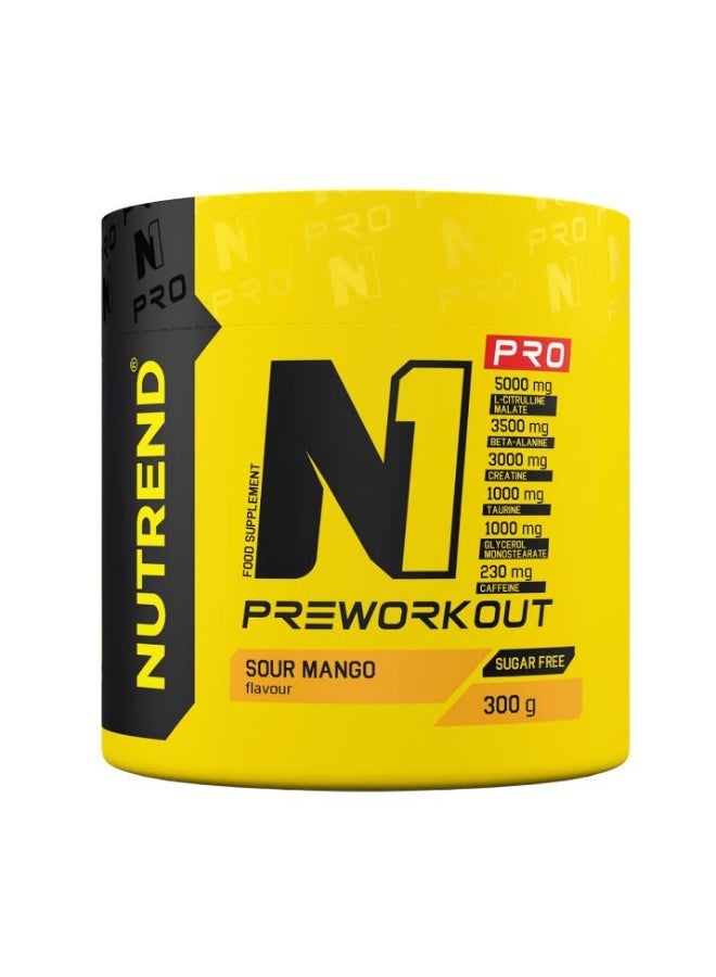 NUTREND N1 PRO Pre-workout 300G SOUR MANGO