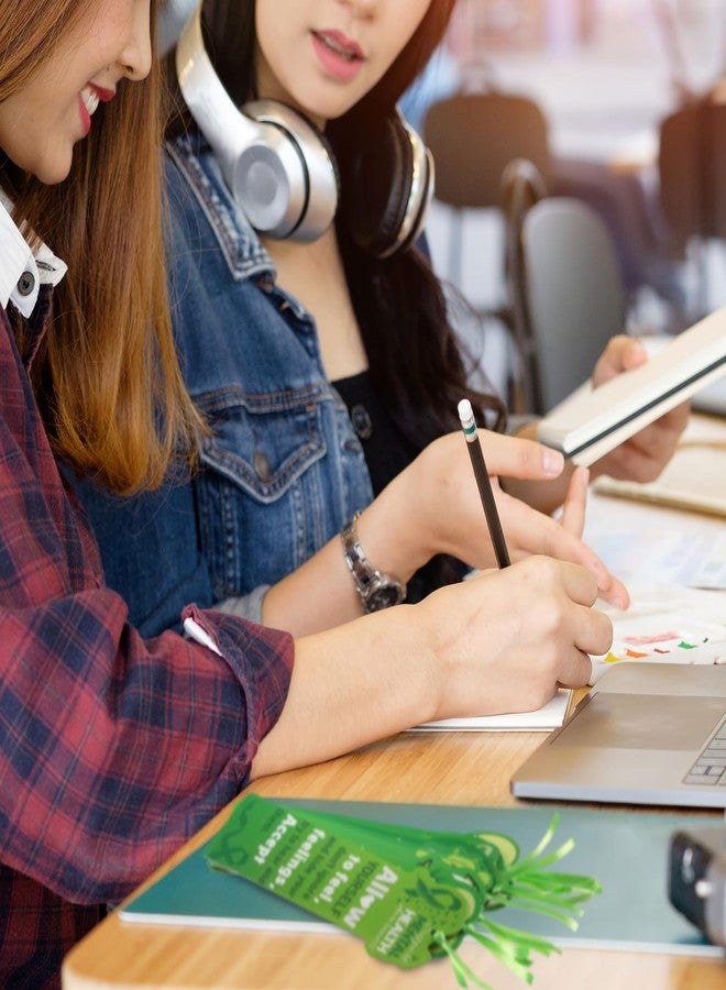 مجموعة سكاي جيم من 120 قطعة من فواصل الكتب الخضراء للتوعية بالصحة النفسية، تتضمن عبارات إيجابية في علم النفس، ونصائح علاجية ملهمة، ومناسبة لفعاليات جمع التبرعات لشهر الصحة النفسية، بالإضافة إلى أدوات مكتبية للفصول الدراسية. - Image 5