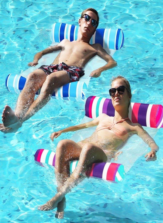 FindUWill 2 حزمة من أقمشة عوامات السباحة في حمام السباحة، XL، عوامات مائية متعددة الأغراض قابلة للنفخ (سرج، كرسي استرخاء، أرجوحة، عائم)، عوامة للبالغين لقضاء العطلات - Image 1