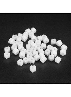 uxcell 50Pcs Plastic Gears 12 Teeth Model 122.5A Reduction Gear Plastic Worm Gears For Rc Car Robot Motor  - Image 4