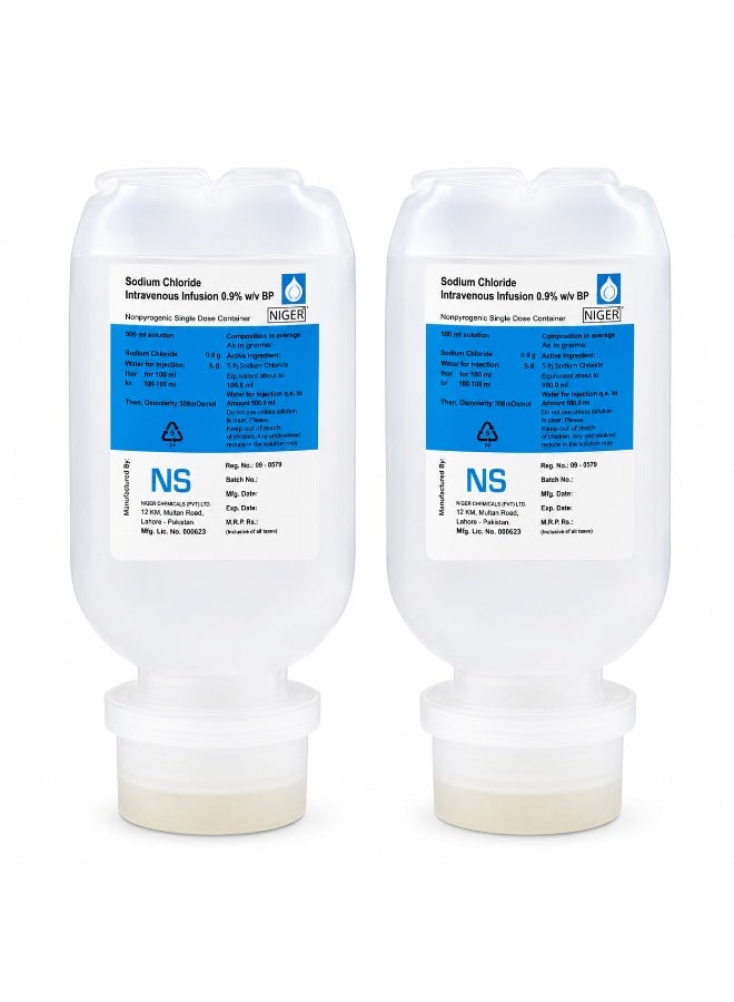 NS 0.9% 100ml – 2 PCS | Gulf Inject Sodium Chloride Solution | Sterile Normal Saline