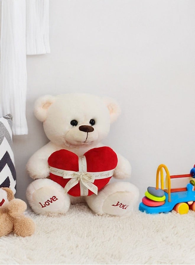 Cuddles Plush Teddy Bear Heart Stuffed Animal Toy 25cm - Image 1