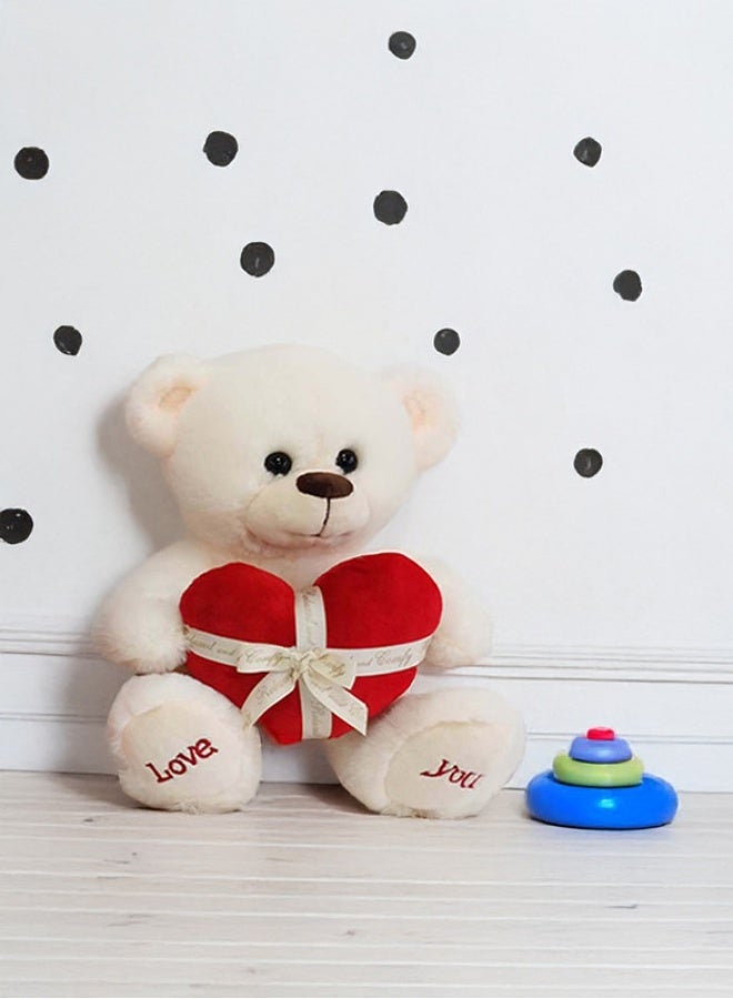 Cuddles Plush Teddy Bear Heart Stuffed Animal Toy 25cm - Image 5