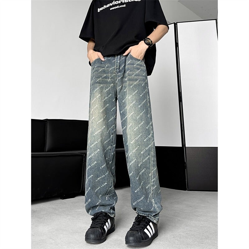 Unisex Casual Daily Denim Jeans - Image 1