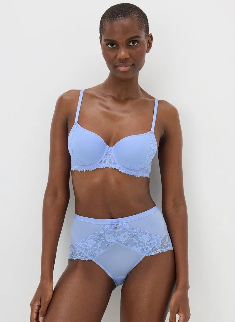 Matalan Blue Lace Comfort Spacer Bra