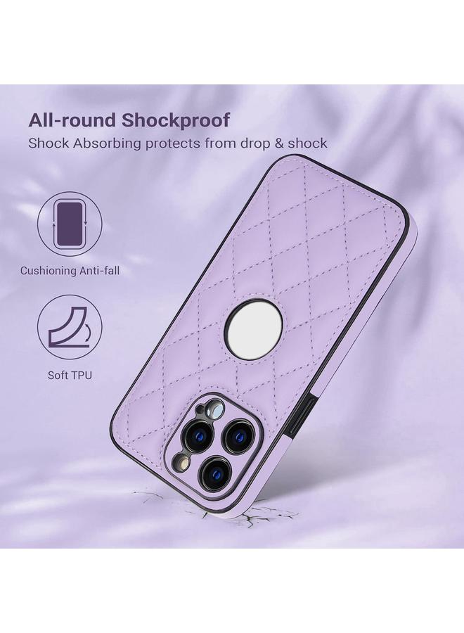 زبون جراب لهاتف iPhone 13 Pro مع غطاء خلفي من الجلد المعيني - Image 2