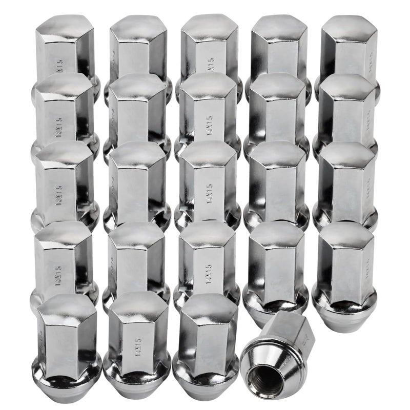 M14x15 Lug Nuts Replacement for Silverado Tahoe Suburban Tahoe Suburban Escalade XT5 XT6 24 Pcs 78 Hex 177 Inch OEM Factory Style Large Acorn Seat Lug Nuts
