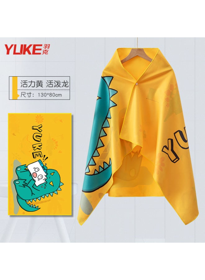 Children's Bath Towel, Winter Thick Type With Hood, Large Kids' Poncho, Baby Absorbent, Girls' Swimming, Boys' Bathrobe, Super Quick-drying