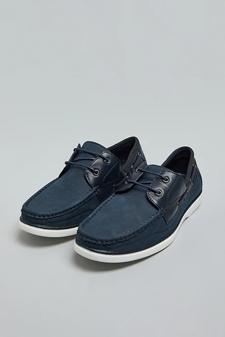 R&B Textured Boat Shoes