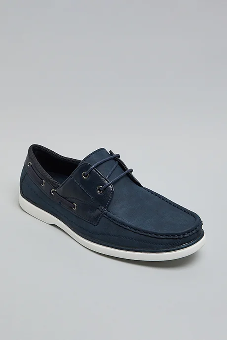 R&B Textured Boat Shoes