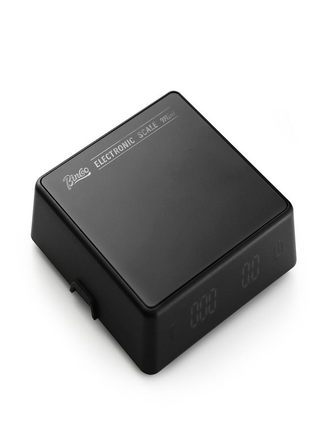 Bincoo Mini Coffee Digital Scale with Timer, Rechargeable Kitchen Electronic Scale, Compact Digital Scale for Precision Brewing, Accurate Measurement for Espresso & Pour Over (Black) - Image 1