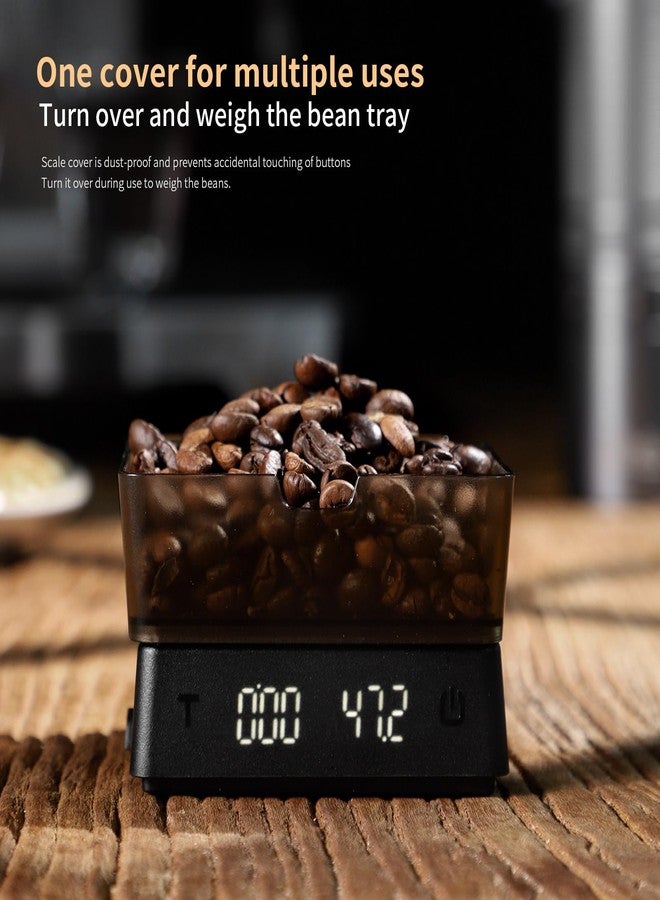 Bincoo Mini Coffee Digital Scale with Timer, Rechargeable Kitchen Electronic Scale, Compact Digital Scale for Precision Brewing, Accurate Measurement for Espresso & Pour Over (Black) - Image 3