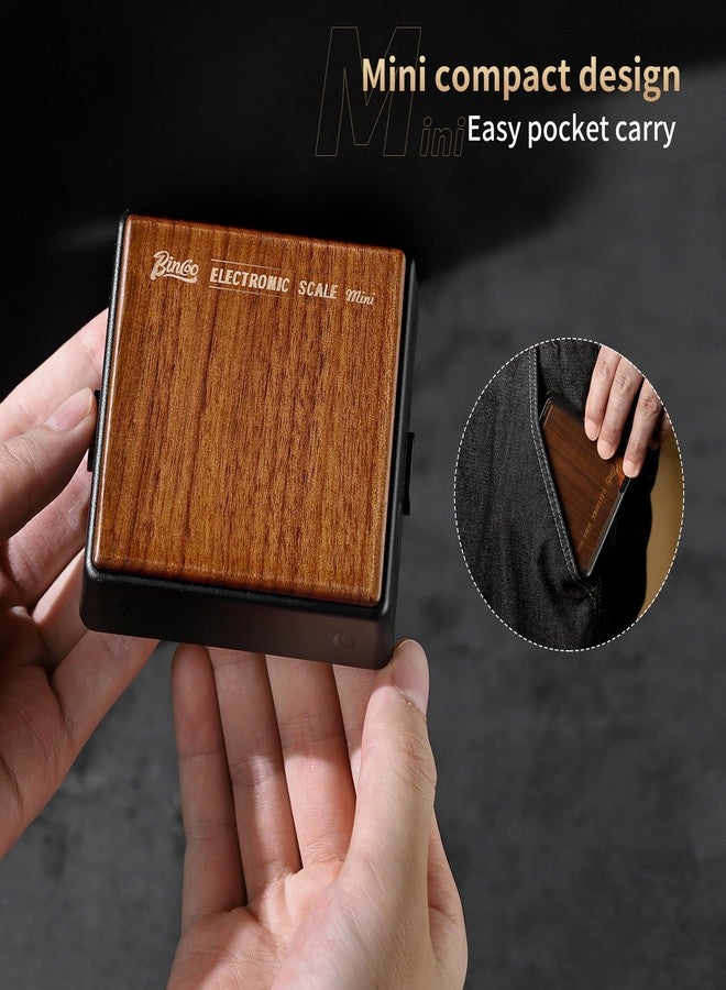 Bincoo Mini Coffee Digital Scale with Timer, Rechargeable Kitchen Electronic Scale, Compact Digital Scale for Precision Brewing, Accurate Measurement for Espresso & Pour Over (Black) - Image 2