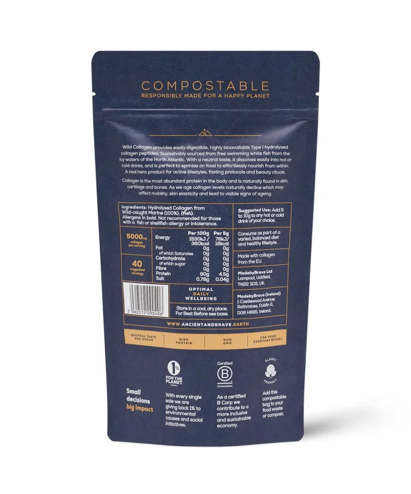 ANCIENT + BRAVE حقيبة الكولاجين البري