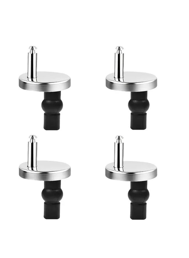 4pcs Heavy Duty Toilet Seat Bolt Kit Quick Release Easy Install No Tools Needed Durable Metal Modern - Image 1