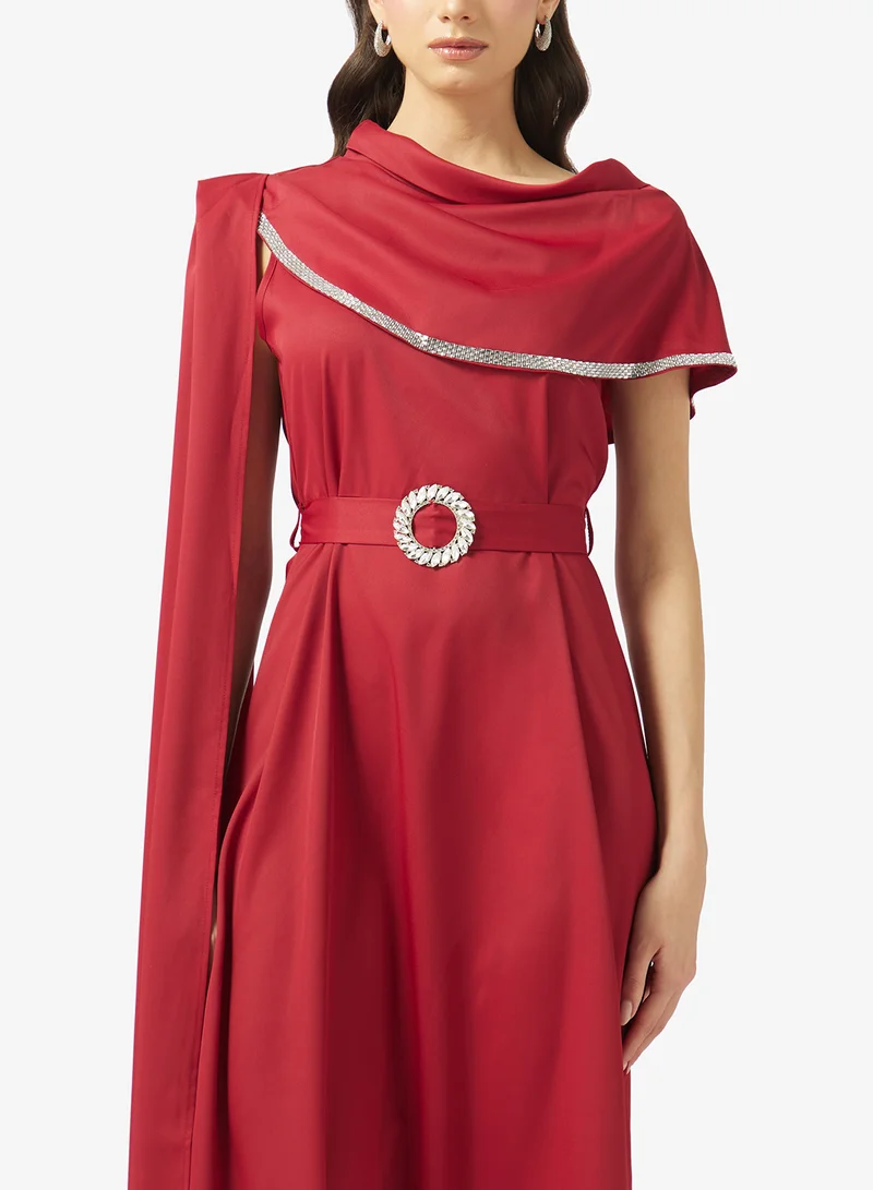 Khizana  A-line Dress With Trail for Women | Best Price UAE