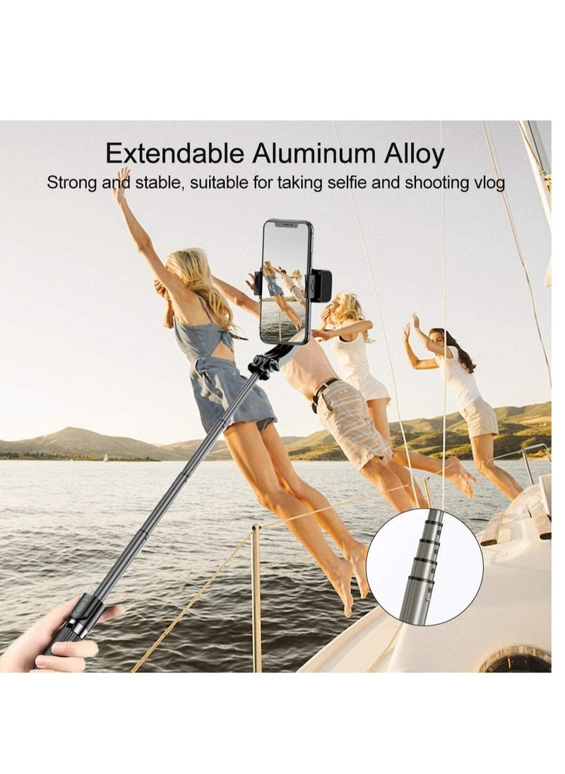 ELTRAZONE - Selfie Stick Gimbal Stabilizer 360° Rotation Tripod with Wireless Remote, Portable Phone Holder Auto Balance 1-Axis Gimbal for Smartphones Tiktok Vlog Youtuber Live Video Record - Image 1