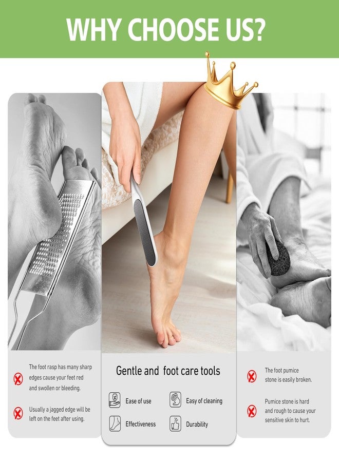 BALUCA Hard Skin Remover Nano Glass Foot File - Foot Callus Remover, Durable Foot Scrubber, Dead Skin Remover, Hygienic Pedicure Tool, Long Lasting Foot Buffer, Soft Smooth Feet, White - Image 5
