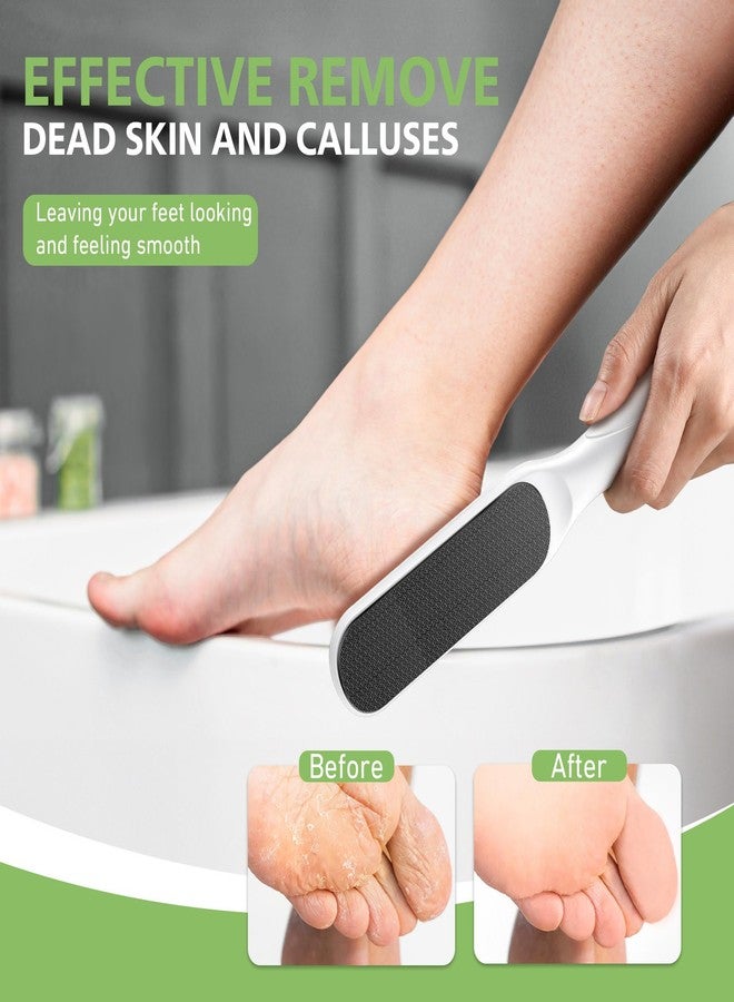 BALUCA Hard Skin Remover Nano Glass Foot File - Foot Callus Remover, Durable Foot Scrubber, Dead Skin Remover, Hygienic Pedicure Tool, Long Lasting Foot Buffer, Soft Smooth Feet, White - Image 3