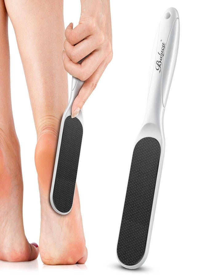 BALUCA Hard Skin Remover Nano Glass Foot File - Foot Callus Remover, Durable Foot Scrubber, Dead Skin Remover, Hygienic Pedicure Tool, Long Lasting Foot Buffer, Soft Smooth Feet, White - Image 1