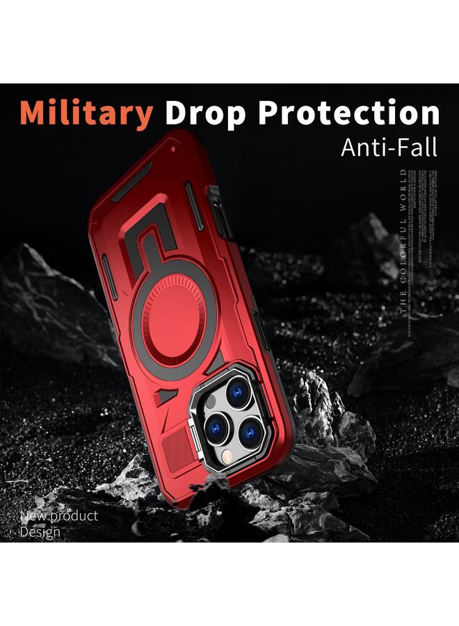 Zaboon Case For iPhone 12 Pro Max Shield Hollow Frame Holder MagSafe Phone Case - Image 5