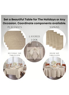 RARELY Set of 4 Silver Elegance Damask Table Fabric Napkins Handkerchief Wedding 17 x 17inch  - Image 4