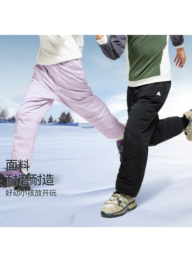 Annil kids' Winter Pants - Waterproof, Windproof, Stain-resistant Thickened Fleece-lined Snow Pants For Boys & Girls - Image 3