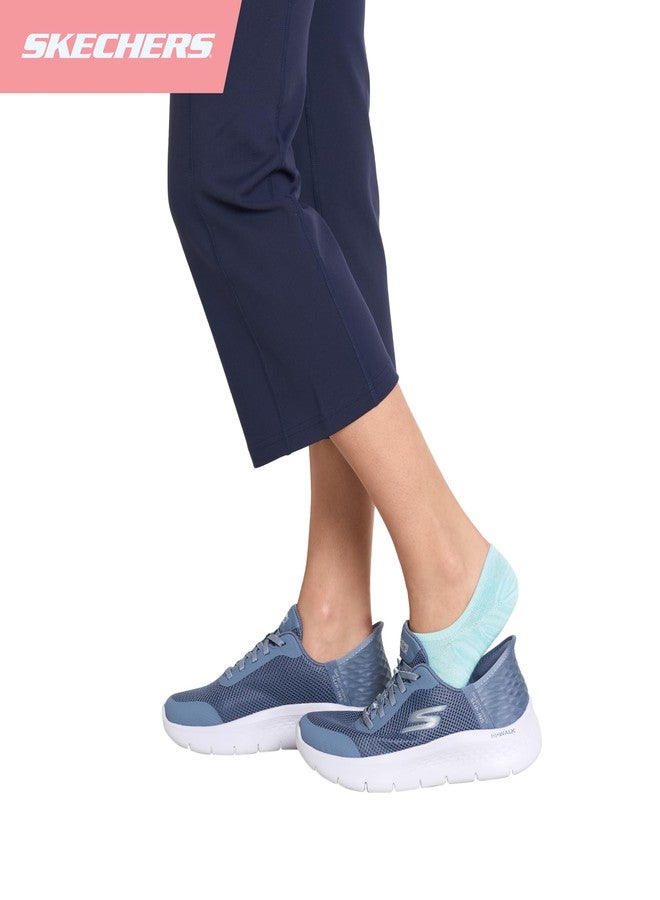 Skechers Women's Slip-Ins 6-Pack No Show Liners, Blue/Aqua, 9-11 - Image 5