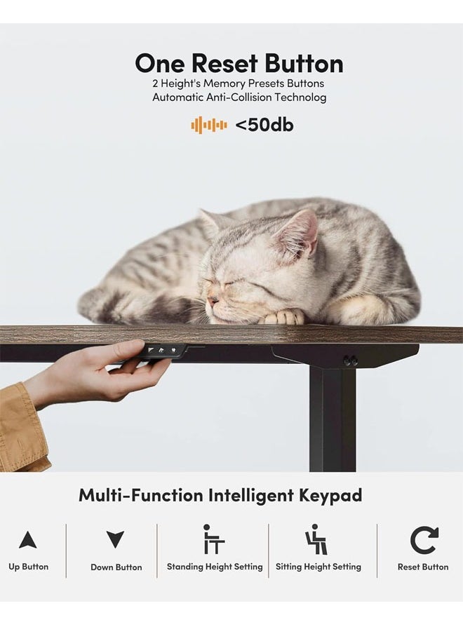 كيكي مكتب ألعاب متعدد الوظائف بارتفاع قابل للتعديل مع أضواء ، جهاز تحكم عن بعد لاسلكي، حامل مقبض، حامل أكواب، مقبس USB وخطاف سماعة رأس 120 سم  - Image 5