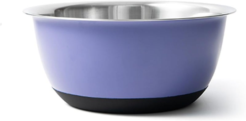 Fox Run Purple Stainless Steel Mixing Bowl, 4.25 Quart Capacity - Image 1