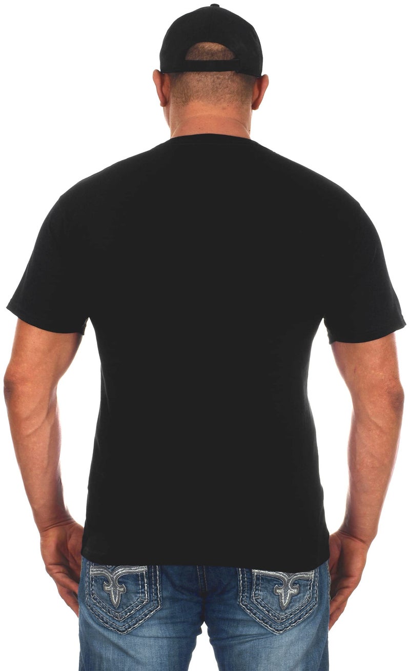 JH DESIGN GROUP Men's Dodge Emblem Black Crew Neck T-Shirt (3X, Black) - Image 3