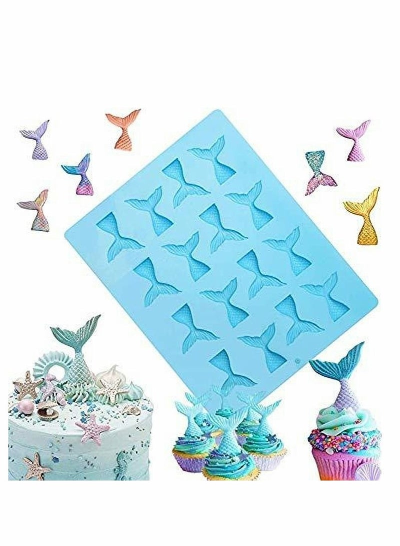 Excefore 16 Cavity Mermaid Tail Silicone Mould - Image 1