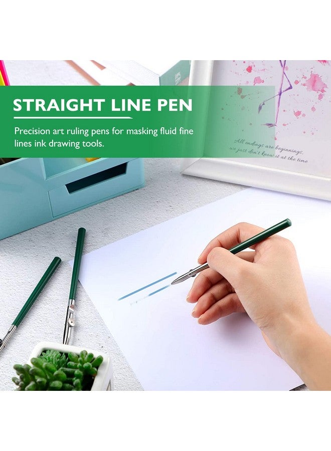 EXCEART 6Pcs Art Ruling Pen Fine Line Masking Fluid Pen Cross- Hinged Fine Line Masking Fluid Pen Straight Line Pen (Random Color) - Image 5