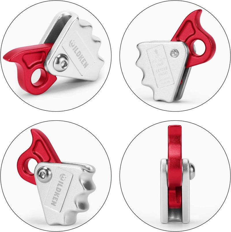 WILDKEN Climbing Ascender Fall Protection Belay Device Climbing Rope Grab for Rock Climbing Mountaineering Tree Arborist Expedition Caving Rescue Aerial Work - Image 5