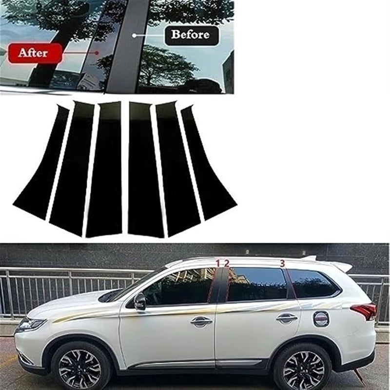 Vuzmode Carbon Fiber Pillar Posts for Mitsubishi Outlander - Image 3