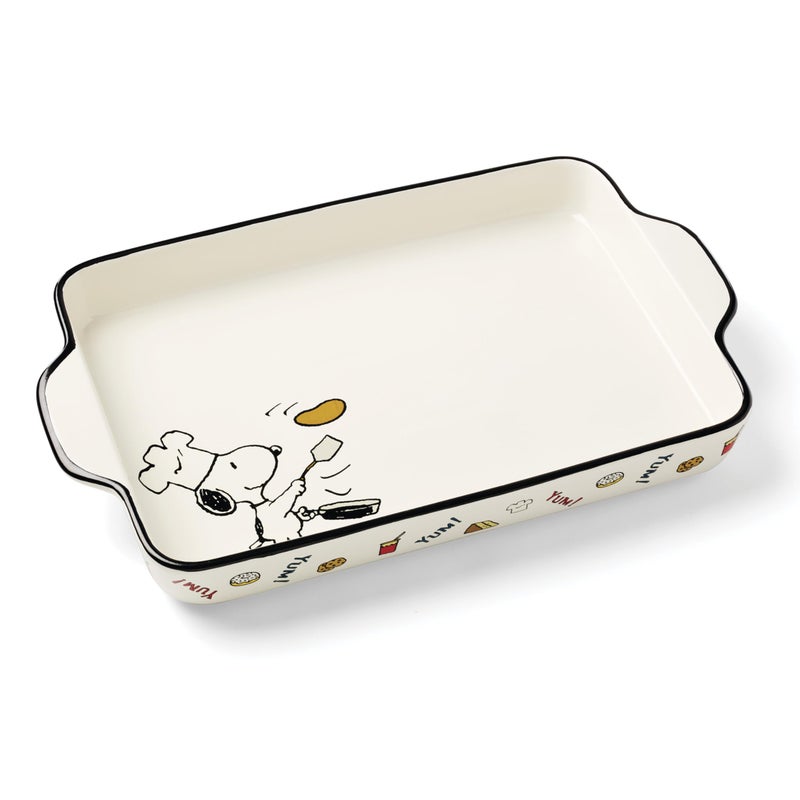 Lenox 897686 Chef Snoopy Rectangular Baker - Image 1