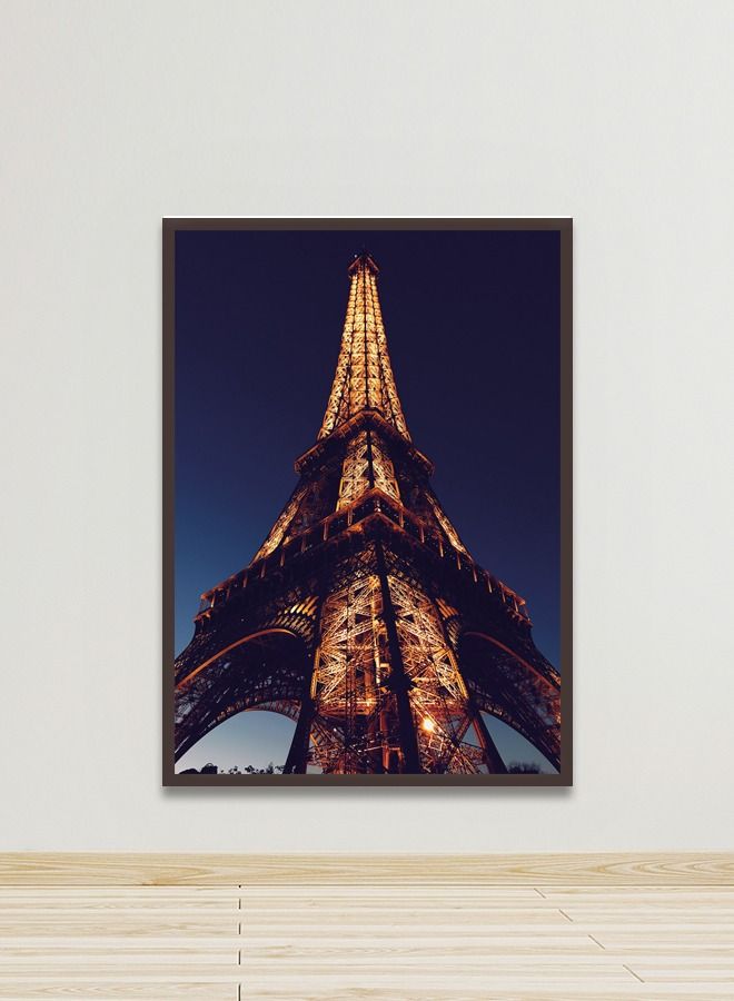 Marktna Canvas Wall Art For Wall Decoration, Modern Design, With A Hollow Brown Frame, Size (120x80),One Piece - Image 1