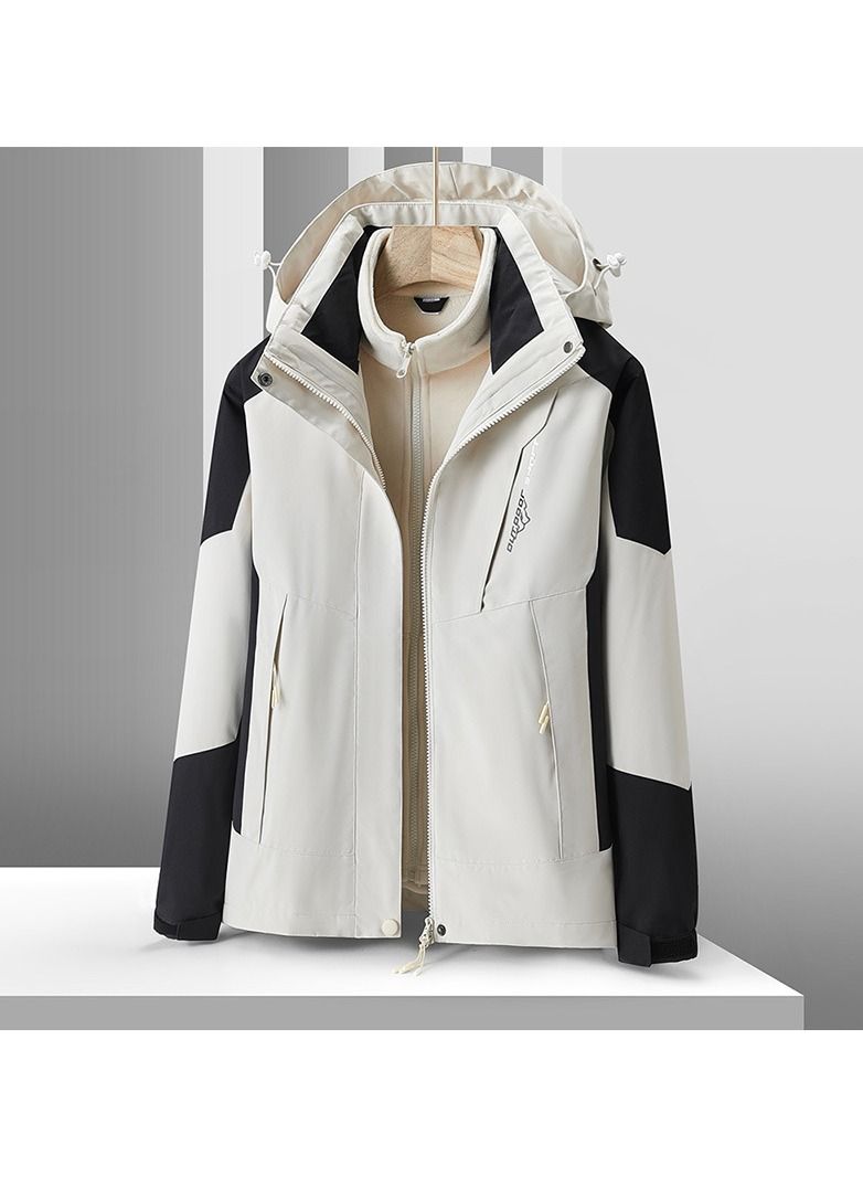 Loquat Zippered Breathable Detachable Windproof Overcoat 
