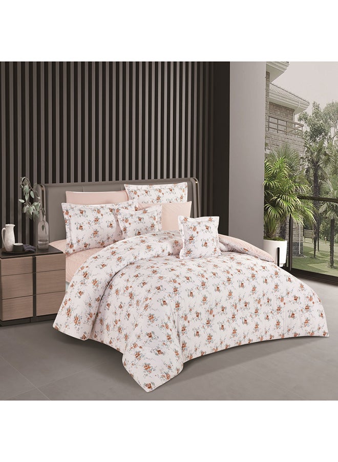 ليفور طقم لحاف من هورس  كلاسيك قطن فاخر 100٪ بنقشة الزهور 8قطع - Image 2