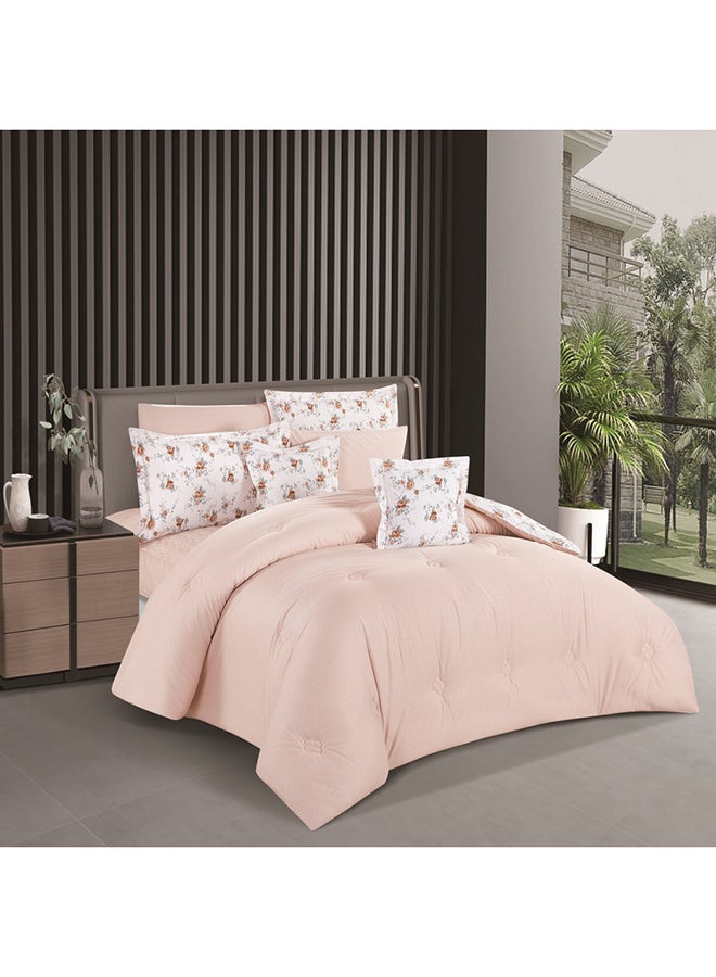 ليفور طقم لحاف من هورس  كلاسيك قطن فاخر 100٪ بنقشة الزهور 8قطع - Image 3