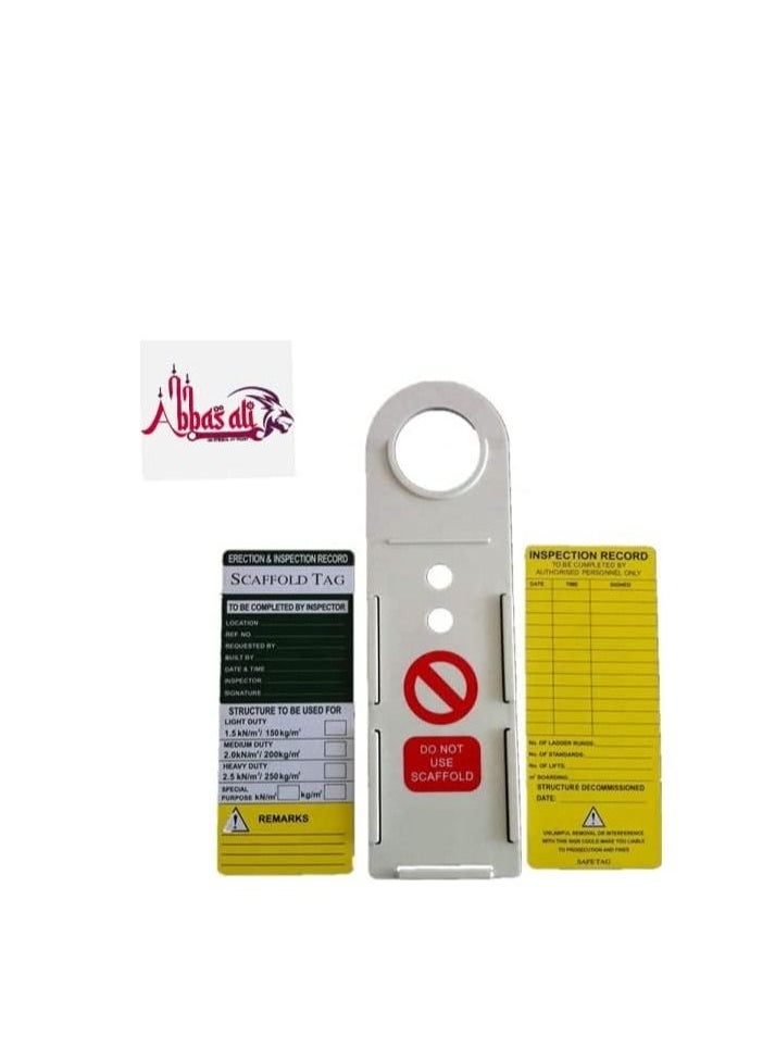 ABBASALI Scaffolding Status Holder and Scaffolding and Construction Inspection Tags  - Image 3