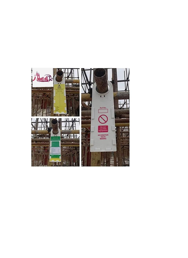 ABBASALI Scaffolding Status Holder and Scaffolding and Construction Inspection Tags  - Image 2