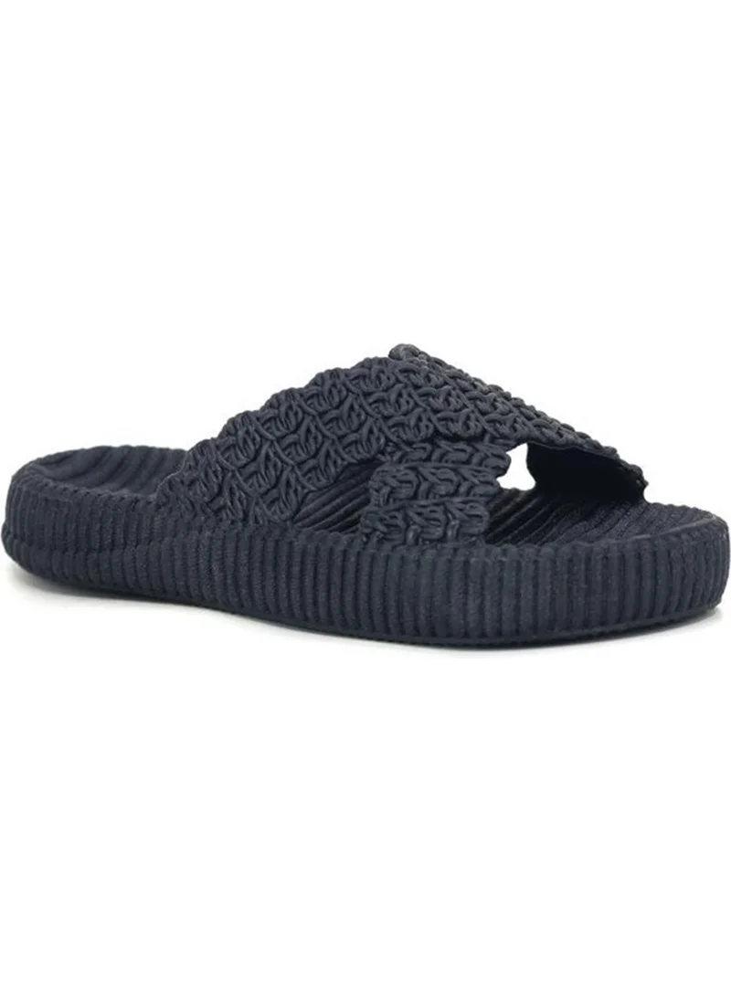 Gezer High Sole, Beach-Pool-Home-Bathroom-Holiday-Daily Non-Slip Sole Straw-Look Plastic Slippers